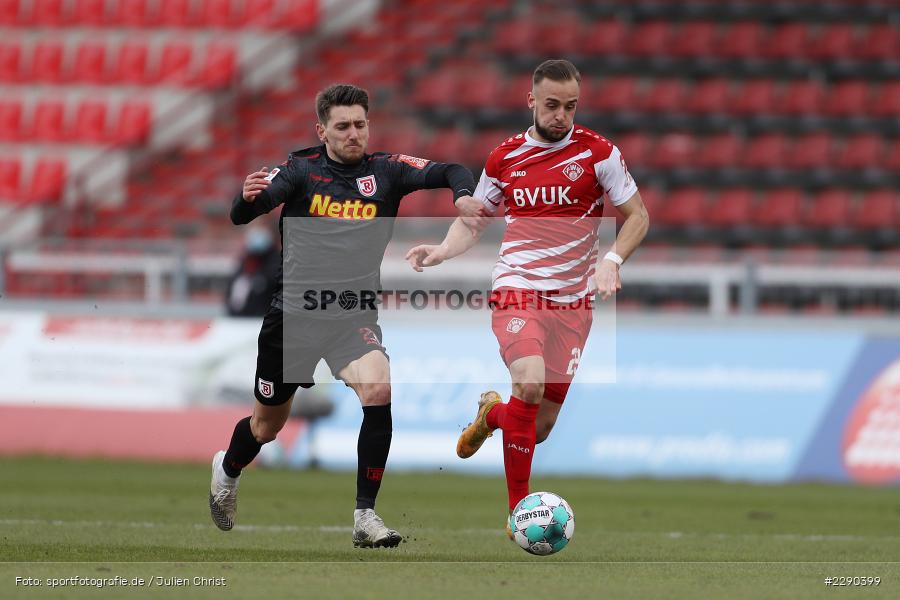 David Kopacz, Haralambos Makridis, FLYERALARM Arena, Würzburg, 21.03.2021, DFL, sport, action, Fussball, Deutschland, März 2021, Saison 2020/2021, SSV, FWK, Bundesliga, 2. Bundesliga, SSV Jahn Regensburg, FC Würzburger Kickers - Bild-ID: 2290399 David Kopacz, Haralambos Makridis, FLYERALARM Arena, Würzburg, 21.03.2021, DFL, sport, action, Fussball, Deutschland, März 2021, Saison 2020/2021, SSV, FWK, Bundesliga, 2. Bundesliga, SSV Jahn Regensburg, FC Würzburger Kickers - Bild-ID: 2290399