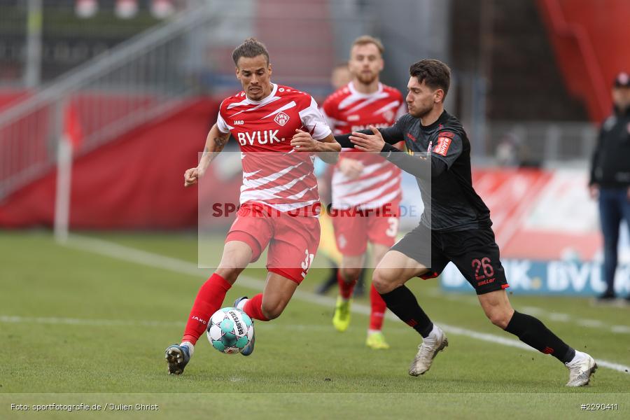 Haralambos Makridis, Rolf Feltscher, FLYERALARM Arena, Würzburg, 21.03.2021, DFL, sport, action, Fussball, Deutschland, März 2021, Saison 2020/2021, SSV, FWK, Bundesliga, 2. Bundesliga, SSV Jahn Regensburg, FC Würzburger Kickers - Bild-ID: 2290411 Haralambos Makridis, Rolf Feltscher, FLYERALARM Arena, Würzburg, 21.03.2021, DFL, sport, action, Fussball, Deutschland, März 2021, Saison 2020/2021, SSV, FWK, Bundesliga, 2. Bundesliga, SSV Jahn Regensburg, FC Würzburger Kickers - Bild-ID: 2290411
