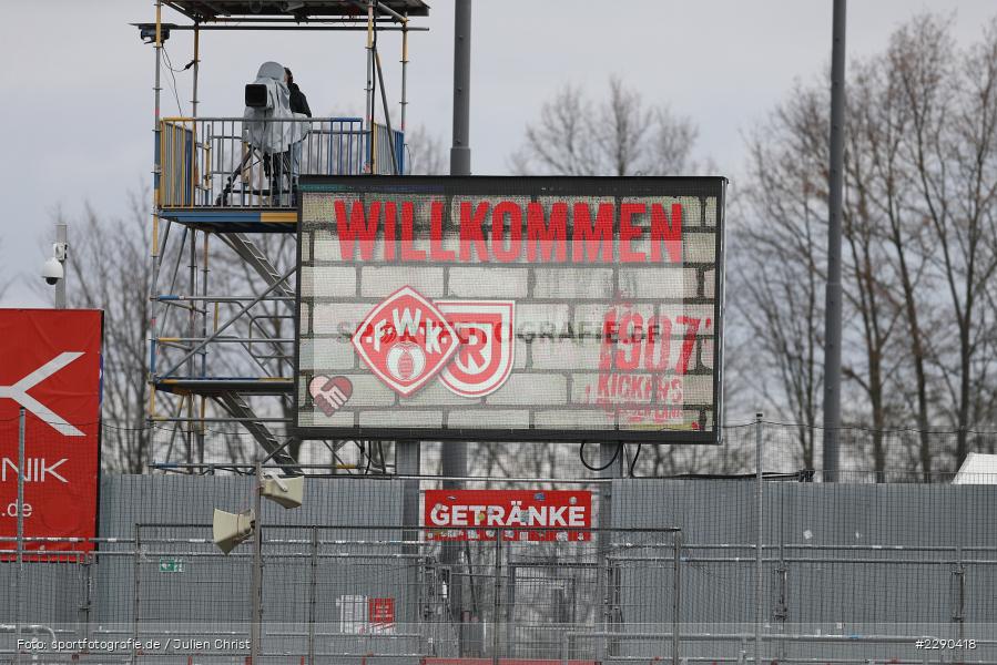 1907, Anzeigetafel, Willkommen, FLYERALARM Arena, Würzburg, 21.03.2021, DFL, sport, action, Fussball, Deutschland, März 2021, Saison 2020/2021, SSV, FWK, Bundesliga, 2. Bundesliga, SSV Jahn Regensburg, FC Würzburger Kickers - Bild-ID: 2290418 1907, Anzeigetafel, Willkommen, FLYERALARM Arena, Würzburg, 21.03.2021, DFL, sport, action, Fussball, Deutschland, März 2021, Saison 2020/2021, SSV, FWK, Bundesliga, 2. Bundesliga, SSV Jahn Regensburg, FC Würzburger Kickers - Bild-ID: 2290418