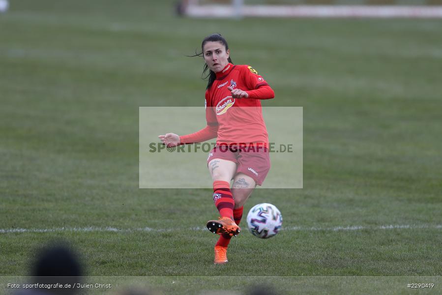 Francesca Calò, Soccergirl Sportpark, Würzburg, 21.03.2021, DFL, sport, action, Fussball, Deutschland, März 2021, Saison 2020/2021, FCK, FWK, Frauen, Süd, 2. Frauen-Bundesliga, 1. FC Köln, FC Würzburger Kickers - Bild-ID: 2290419
