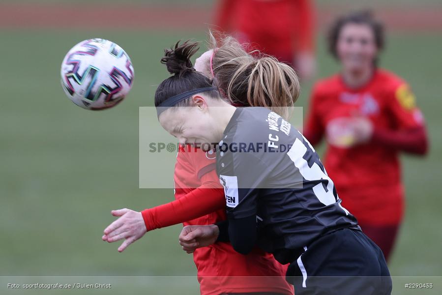 Amber Barrett, Antonia Hanke, Soccergirl Sportpark, Würzburg, 21.03.2021, DFL, sport, action, Fussball, Deutschland, März 2021, Saison 2020/2021, FCK, FWK, Frauen, Süd, 2. Frauen-Bundesliga, 1. FC Köln, FC Würzburger Kickers - Bild-ID: 2290433 Amber Barrett, Antonia Hanke, Soccergirl Sportpark, Würzburg, 21.03.2021, DFL, sport, action, Fussball, Deutschland, März 2021, Saison 2020/2021, FCK, FWK, Frauen, Süd, 2. Frauen-Bundesliga, 1. FC Köln, FC Würzburger Kickers - Bild-ID: 2290433