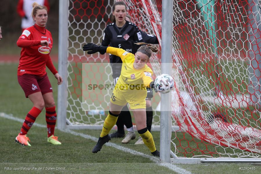 Hannah Johann, Soccergirl Sportpark, Würzburg, 21.03.2021, DFL, sport, action, Fussball, Deutschland, März 2021, Saison 2020/2021, FCK, FWK, Frauen, Süd, 2. Frauen-Bundesliga, 1. FC Köln, FC Würzburger Kickers - Bild-ID: 2290435