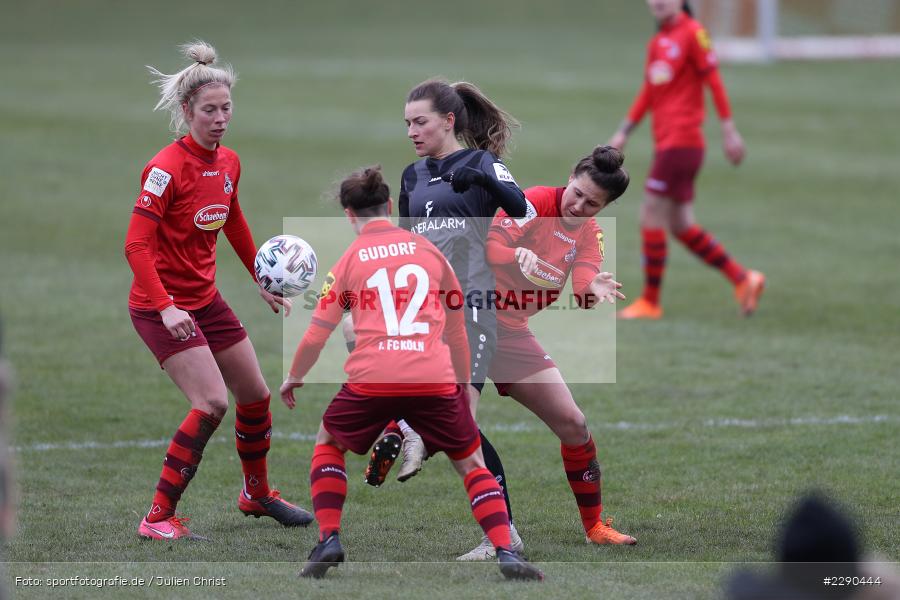 Alicia-Sophie Gudorf, Sabrina Horvat, Sharon Beck, Medina Desic, Soccergirl Sportpark, Würzburg, 21.03.2021, DFL, sport, action, Fussball, Deutschland, März 2021, Saison 2020/2021, FCK, FWK, Frauen, Süd, 2. Frauen-Bundesliga, 1. FC Köln, FC Würzburger Kickers - Bild-ID: 2290444 Alicia-Sophie Gudorf, Sabrina Horvat, Sharon Beck, Medina Desic, Soccergirl Sportpark, Würzburg, 21.03.2021, DFL, sport, action, Fussball, Deutschland, März 2021, Saison 2020/2021, FCK, FWK, Frauen, Süd, 2. Frauen-Bundesliga, 1. FC Köln, FC Würzburger Kickers - Bild-ID: 2290444