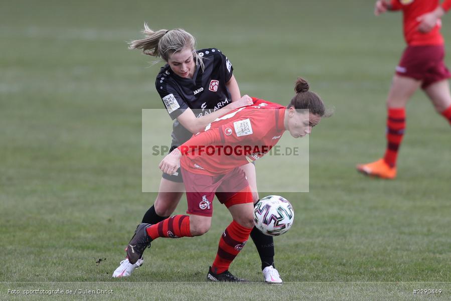 Jenaya Robertson, Alicia-Sophie Gudorf, Soccergirl Sportpark, Würzburg, 21.03.2021, DFL, sport, action, Fussball, Deutschland, März 2021, Saison 2020/2021, FCK, FWK, Frauen, Süd, 2. Frauen-Bundesliga, 1. FC Köln, FC Würzburger Kickers - Bild-ID: 2290449 Jenaya Robertson, Alicia-Sophie Gudorf, Soccergirl Sportpark, Würzburg, 21.03.2021, DFL, sport, action, Fussball, Deutschland, März 2021, Saison 2020/2021, FCK, FWK, Frauen, Süd, 2. Frauen-Bundesliga, 1. FC Köln, FC Würzburger Kickers - Bild-ID: 2290449