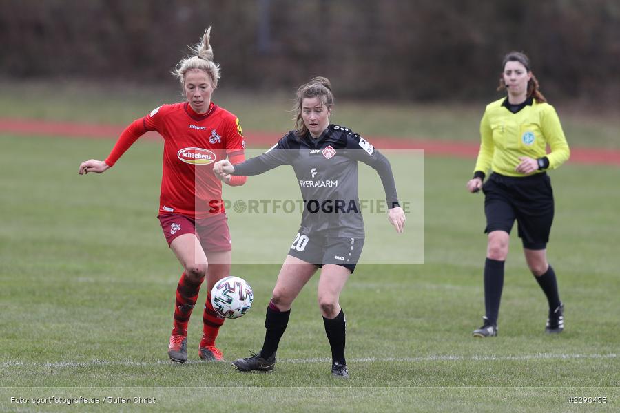 Sharon Beck, Nicole Kreußer, Soccergirl Sportpark, Würzburg, 21.03.2021, DFL, sport, action, Fussball, Deutschland, März 2021, Saison 2020/2021, FCK, FWK, Frauen, Süd, 2. Frauen-Bundesliga, 1. FC Köln, FC Würzburger Kickers - Bild-ID: 2290453 Sharon Beck, Nicole Kreußer, Soccergirl Sportpark, Würzburg, 21.03.2021, DFL, sport, action, Fussball, Deutschland, März 2021, Saison 2020/2021, FCK, FWK, Frauen, Süd, 2. Frauen-Bundesliga, 1. FC Köln, FC Würzburger Kickers - Bild-ID: 2290453