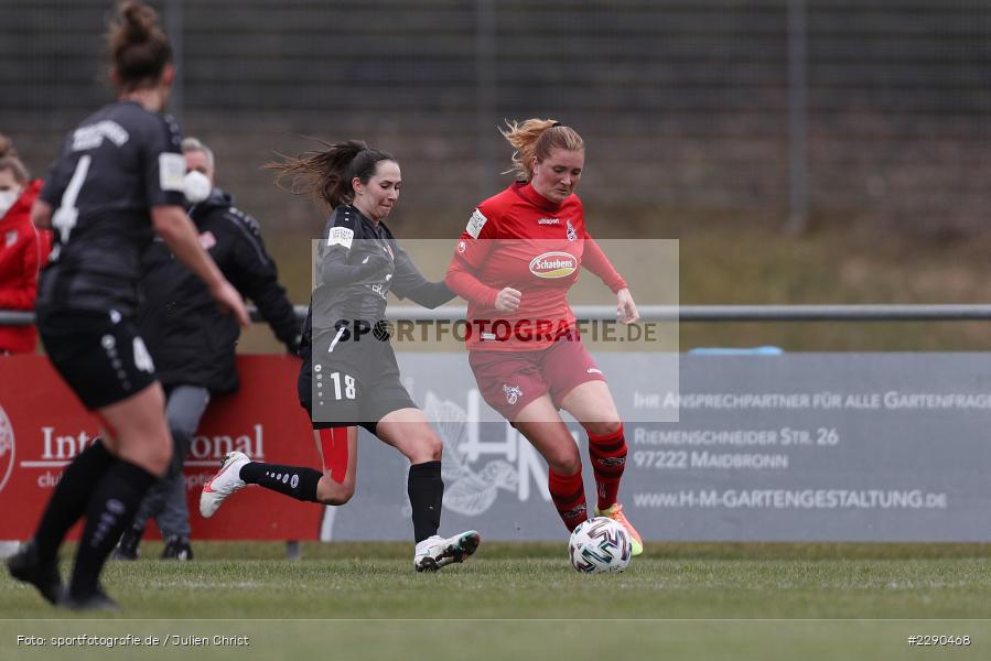 Rachel Rinast, Marisa Gath, Soccergirl Sportpark, Würzburg, 21.03.2021, DFL, sport, action, Fussball, Deutschland, März 2021, Saison 2020/2021, FCK, FWK, Frauen, Süd, 2. Frauen-Bundesliga, 1. FC Köln, FC Würzburger Kickers - Bild-ID: 2290468 Rachel Rinast, Marisa Gath, Soccergirl Sportpark, Würzburg, 21.03.2021, DFL, sport, action, Fussball, Deutschland, März 2021, Saison 2020/2021, FCK, FWK, Frauen, Süd, 2. Frauen-Bundesliga, 1. FC Köln, FC Würzburger Kickers - Bild-ID: 2290468