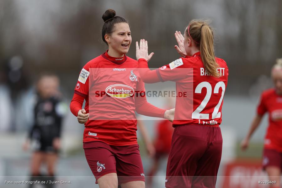 Sabrina Horvat, Freude, Torjubel, Amber Barrett, Soccergirl Sportpark, Würzburg, 21.03.2021, DFL, sport, action, Fussball, Deutschland, März 2021, Saison 2020/2021, FCK, FWK, Frauen, Süd, 2. Frauen-Bundesliga, 1. FC Köln, FC Würzburger Kickers - Bild-ID: 2290469 Sabrina Horvat, Freude, Torjubel, Amber Barrett, Soccergirl Sportpark, Würzburg, 21.03.2021, DFL, sport, action, Fussball, Deutschland, März 2021, Saison 2020/2021, FCK, FWK, Frauen, Süd, 2. Frauen-Bundesliga, 1. FC Köln, FC Würzburger Kickers - Bild-ID: 2290469
