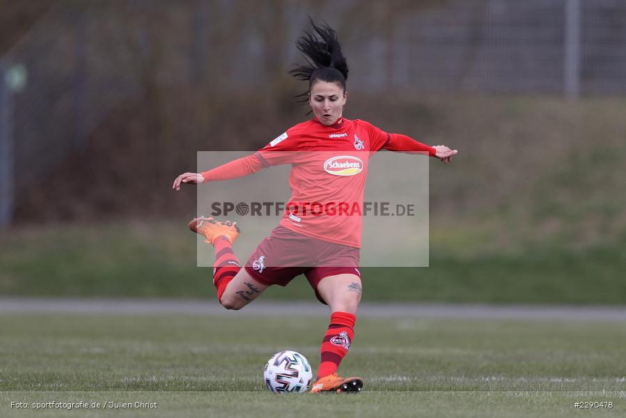 Francesca Calò, Soccergirl Sportpark, Würzburg, 21.03.2021, DFL, sport, action, Fussball, Deutschland, März 2021, Saison 2020/2021, FCK, FWK, Frauen, Süd, 2. Frauen-Bundesliga, 1. FC Köln, FC Würzburger Kickers - Bild-ID: 2290478