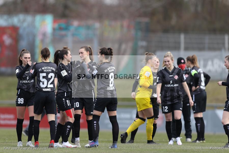 Team, Abklatschen, Jenaya Robertson, Medina Desic, Sophie Klärle, Antonia Hanke, Eva Teubert, Soccergirl Sportpark, Würzburg, 21.03.2021, DFL, sport, action, Fussball, Deutschland, März 2021, Saison 2020/2021, FCK, FWK, Frauen, Süd, 2. Frauen-Bundesliga, 1. FC Köln, FC Würzburger Kickers - Bild-ID: 2290495 Team, Abklatschen, Jenaya Robertson, Medina Desic, Sophie Klärle, Antonia Hanke, Eva Teubert, Soccergirl Sportpark, Würzburg, 21.03.2021, DFL, sport, action, Fussball, Deutschland, März 2021, Saison 2020/2021, FCK, FWK, Frauen, Süd, 2. Frauen-Bundesliga, 1. FC Köln, FC Würzburger Kickers - Bild-ID: 2290495