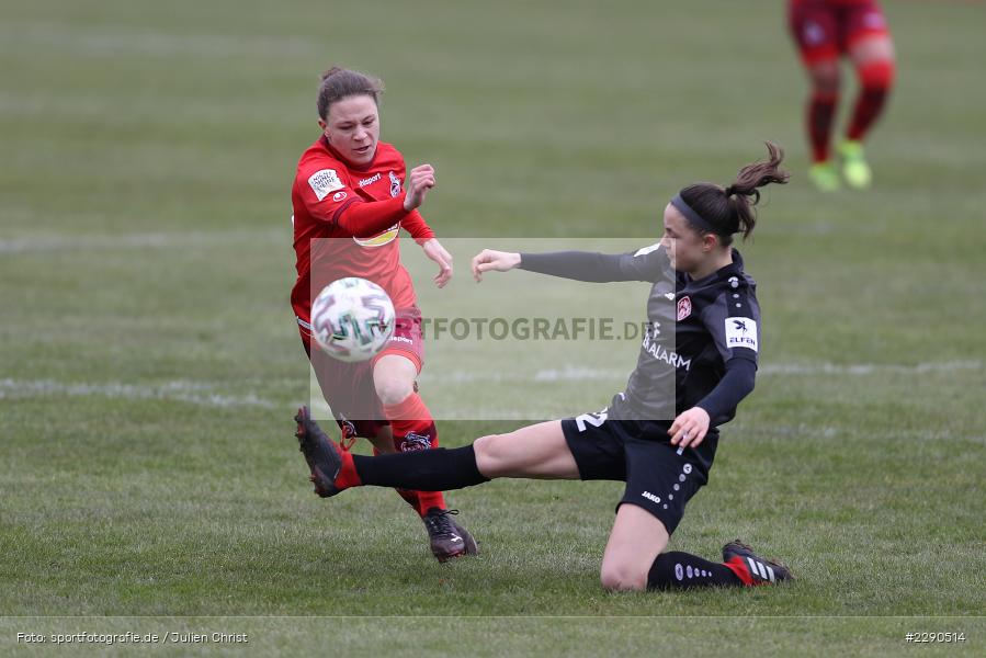 Alicia-Sophie Gudorf, Antonia Hanke, Soccergirl Sportpark, Würzburg, 21.03.2021, DFL, sport, action, Fussball, Deutschland, März 2021, Saison 2020/2021, FCK, FWK, Frauen, Süd, 2. Frauen-Bundesliga, 1. FC Köln, FC Würzburger Kickers - Bild-ID: 2290514 Alicia-Sophie Gudorf, Antonia Hanke, Soccergirl Sportpark, Würzburg, 21.03.2021, DFL, sport, action, Fussball, Deutschland, März 2021, Saison 2020/2021, FCK, FWK, Frauen, Süd, 2. Frauen-Bundesliga, 1. FC Köln, FC Würzburger Kickers - Bild-ID: 2290514