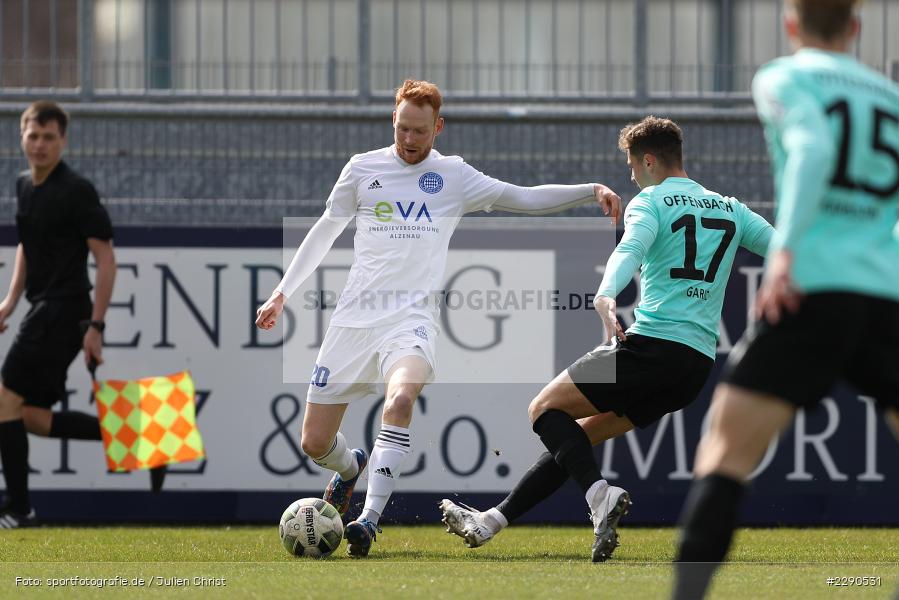 Luka Garic, Nils Fischer, Main-Echo Arena, Alzenau, 27.03.2021, DFL, sport, action, Fussball, Deutschland, März 2021, Saison 2020/2021, OFC, FCB, 4. Liga, Regionalliga, Regionalliga Südwest, Kickers Offenbach, FC Bayern Alzenau - Bild-ID: 2290531 Luka Garic, Nils Fischer, Main-Echo Arena, Alzenau, 27.03.2021, DFL, sport, action, Fussball, Deutschland, März 2021, Saison 2020/2021, OFC, FCB, 4. Liga, Regionalliga, Regionalliga Südwest, Kickers Offenbach, FC Bayern Alzenau - Bild-ID: 2290531