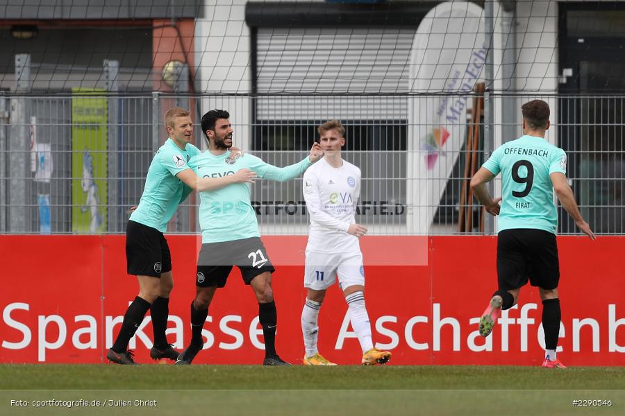 Torjubel, Tor, Elia Soriano, Main-Echo Arena, Alzenau, 27.03.2021, DFL, sport, action, Fussball, Deutschland, März 2021, Saison 2020/2021, OFC, FCB, 4. Liga, Regionalliga, Regionalliga Südwest, Kickers Offenbach, FC Bayern Alzenau - Bild-ID: 2290546 Torjubel, Tor, Elia Soriano, Main-Echo Arena, Alzenau, 27.03.2021, DFL, sport, action, Fussball, Deutschland, März 2021, Saison 2020/2021, OFC, FCB, 4. Liga, Regionalliga, Regionalliga Südwest, Kickers Offenbach, FC Bayern Alzenau - Bild-ID: 2290546
