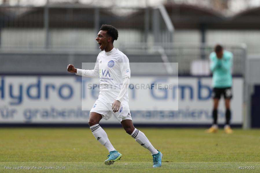 Denis Huseinbasic, Tor, Jubel, Henok Teklab, Main-Echo Arena, Alzenau, 27.03.2021, DFL, sport, action, Fussball, Deutschland, März 2021, Saison 2020/2021, OFC, FCB, 4. Liga, Regionalliga, Regionalliga Südwest, Kickers Offenbach, FC Bayern Alzenau - Bild-ID: 2290552 Denis Huseinbasic, Tor, Jubel, Henok Teklab, Main-Echo Arena, Alzenau, 27.03.2021, DFL, sport, action, Fussball, Deutschland, März 2021, Saison 2020/2021, OFC, FCB, 4. Liga, Regionalliga, Regionalliga Südwest, Kickers Offenbach, FC Bayern Alzenau - Bild-ID: 2290552