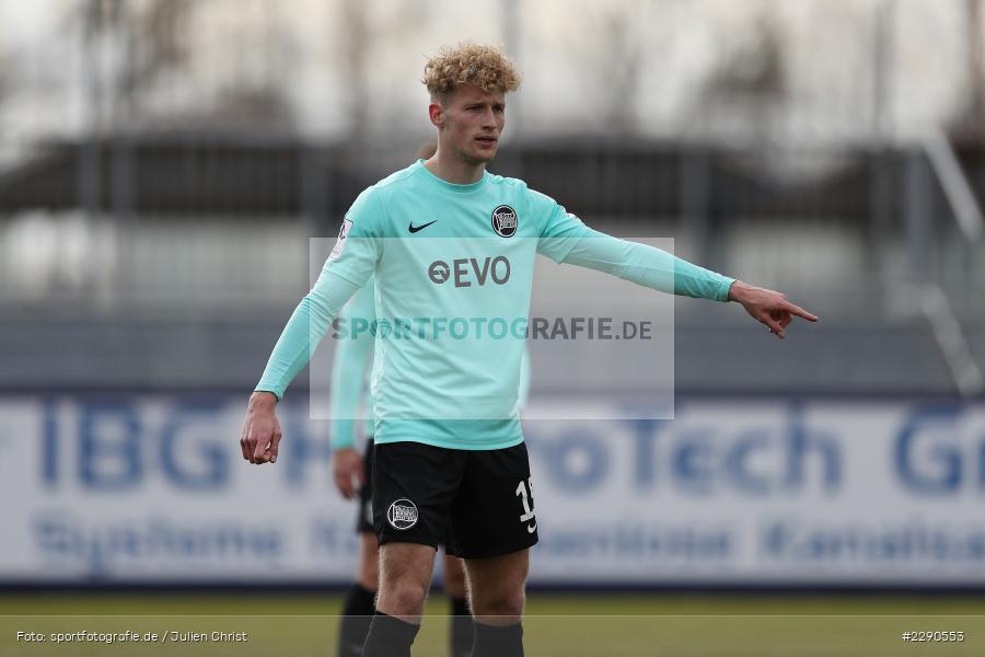 Hände, Arme, gestikuliert, Malte Karbstein, Main-Echo Arena, Alzenau, 27.03.2021, DFL, sport, action, Fussball, Deutschland, März 2021, Saison 2020/2021, OFC, FCB, 4. Liga, Regionalliga, Regionalliga Südwest, Kickers Offenbach, FC Bayern Alzenau - Bild-ID: 2290553
