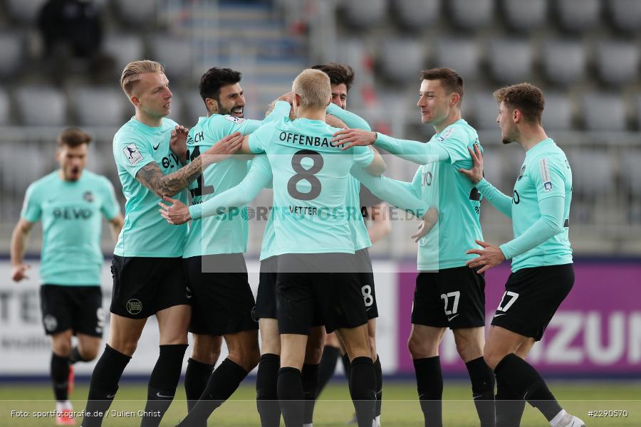 Luka Garic, Charles-Elie Laprevotte, Emotionen, Torjubel, Maik Vetter, Malte Karbstein, Main-Echo Arena, Alzenau, 27.03.2021, DFL, sport, action, Fussball, Deutschland, März 2021, Saison 2020/2021, OFC, FCB, 4. Liga, Regionalliga, Regionalliga Südwest, Kickers Offenbach, FC Bayern Alzenau - Bild-ID: 2290570 Luka Garic, Charles-Elie Laprevotte, Emotionen, Torjubel, Maik Vetter, Malte Karbstein, Main-Echo Arena, Alzenau, 27.03.2021, DFL, sport, action, Fussball, Deutschland, März 2021, Saison 2020/2021, OFC, FCB, 4. Liga, Regionalliga, Regionalliga Südwest, Kickers Offenbach, FC Bayern Alzenau - Bild-ID: 2290570