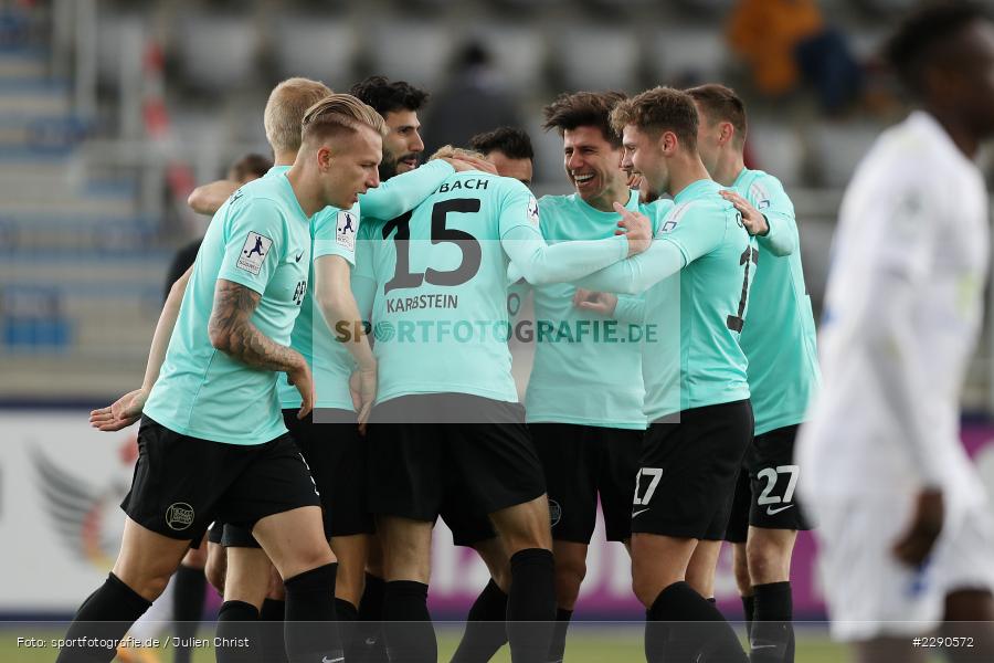 Luka Garic, Charles-Elie Laprevotte, Emotionen, Torjubel, Maik Vetter, Malte Karbstein, Main-Echo Arena, Alzenau, 27.03.2021, DFL, sport, action, Fussball, Deutschland, März 2021, Saison 2020/2021, OFC, FCB, 4. Liga, Regionalliga, Regionalliga Südwest, Kickers Offenbach, FC Bayern Alzenau - Bild-ID: 2290572 Luka Garic, Charles-Elie Laprevotte, Emotionen, Torjubel, Maik Vetter, Malte Karbstein, Main-Echo Arena, Alzenau, 27.03.2021, DFL, sport, action, Fussball, Deutschland, März 2021, Saison 2020/2021, OFC, FCB, 4. Liga, Regionalliga, Regionalliga Südwest, Kickers Offenbach, FC Bayern Alzenau - Bild-ID: 2290572