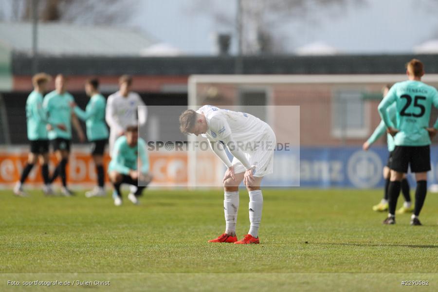enttäuscht, Luca Bergmann, Main-Echo Arena, Alzenau, 27.03.2021, DFL, sport, action, Fussball, Deutschland, März 2021, Saison 2020/2021, OFC, FCB, 4. Liga, Regionalliga, Regionalliga Südwest, Kickers Offenbach, FC Bayern Alzenau - Bild-ID: 2290582