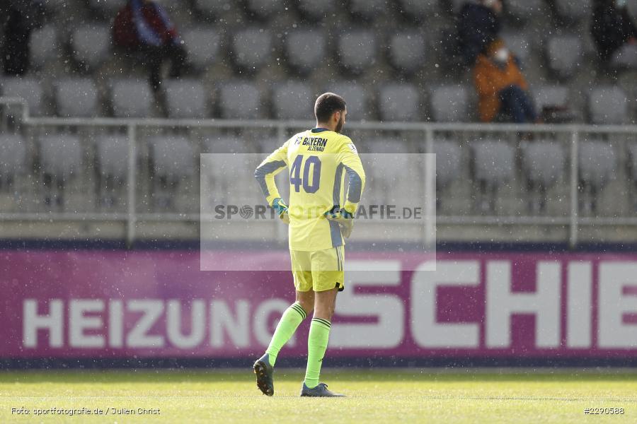 Regen, Torwart, Bilal Jomaa Zabadne, Main-Echo Arena, Alzenau, 27.03.2021, DFL, sport, action, Fussball, Deutschland, März 2021, Saison 2020/2021, OFC, FCB, 4. Liga, Regionalliga, Regionalliga Südwest, Kickers Offenbach, FC Bayern Alzenau - Bild-ID: 2290588 Regen, Torwart, Bilal Jomaa Zabadne, Main-Echo Arena, Alzenau, 27.03.2021, DFL, sport, action, Fussball, Deutschland, März 2021, Saison 2020/2021, OFC, FCB, 4. Liga, Regionalliga, Regionalliga Südwest, Kickers Offenbach, FC Bayern Alzenau - Bild-ID: 2290588