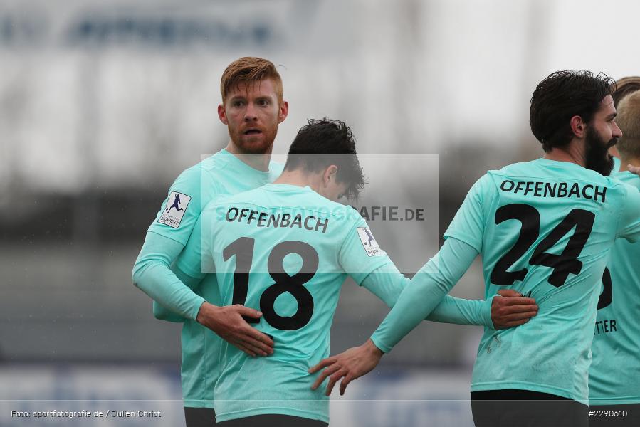 Florent Bojaj, Tunay Deniz, Jubel, Mathias Fetsch, Main-Echo Arena, Alzenau, 27.03.2021, DFL, sport, action, Fussball, Deutschland, März 2021, Saison 2020/2021, OFC, FCB, 4. Liga, Regionalliga, Regionalliga Südwest, Kickers Offenbach, FC Bayern Alzenau - Bild-ID: 2290610 Florent Bojaj, Tunay Deniz, Jubel, Mathias Fetsch, Main-Echo Arena, Alzenau, 27.03.2021, DFL, sport, action, Fussball, Deutschland, März 2021, Saison 2020/2021, OFC, FCB, 4. Liga, Regionalliga, Regionalliga Südwest, Kickers Offenbach, FC Bayern Alzenau - Bild-ID: 2290610