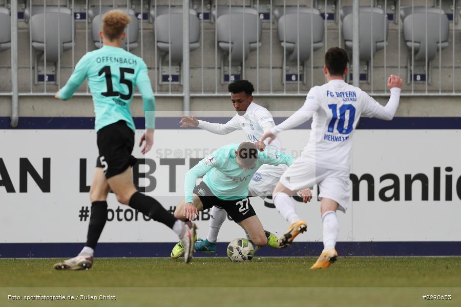 Henok Teklab, Charles-Elie Laprevotte, Main-Echo Arena, Alzenau, 27.03.2021, DFL, sport, action, Fussball, Deutschland, März 2021, Saison 2020/2021, OFC, FCB, 4. Liga, Regionalliga, Regionalliga Südwest, Kickers Offenbach, FC Bayern Alzenau - Bild-ID: 2290633 Henok Teklab, Charles-Elie Laprevotte, Main-Echo Arena, Alzenau, 27.03.2021, DFL, sport, action, Fussball, Deutschland, März 2021, Saison 2020/2021, OFC, FCB, 4. Liga, Regionalliga, Regionalliga Südwest, Kickers Offenbach, FC Bayern Alzenau - Bild-ID: 2290633