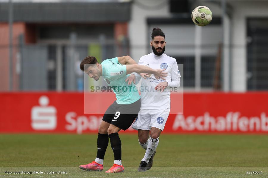Aret Demir, Serkan Firat, Main-Echo Arena, Alzenau, 27.03.2021, DFL, sport, action, Fussball, Deutschland, März 2021, Saison 2020/2021, OFC, FCB, 4. Liga, Regionalliga, Regionalliga Südwest, Kickers Offenbach, FC Bayern Alzenau - Bild-ID: 2290641