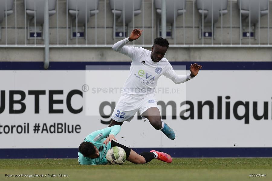 Davud Tuma, Umar Saho Sarho, Main-Echo Arena, Alzenau, 27.03.2021, DFL, sport, action, Fussball, Deutschland, März 2021, Saison 2020/2021, OFC, FCB, 4. Liga, Regionalliga, Regionalliga Südwest, Kickers Offenbach, FC Bayern Alzenau - Bild-ID: 2290643 Davud Tuma, Umar Saho Sarho, Main-Echo Arena, Alzenau, 27.03.2021, DFL, sport, action, Fussball, Deutschland, März 2021, Saison 2020/2021, OFC, FCB, 4. Liga, Regionalliga, Regionalliga Südwest, Kickers Offenbach, FC Bayern Alzenau - Bild-ID: 2290643