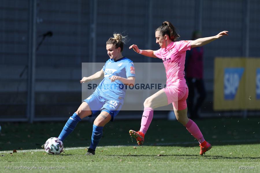 Estelle Laurier, Laura Wienroither, Dietmar-Hopp-Stadion, Sinsheim, 28.03.2021, DFL, sport, action, Fussball, Deutschland, März 2021, Saison 2020/2021, SGS, TSG, Bundesliga, FLYERALARM Frauen-Bundesliga, Frauen, FFBL, SGS Essen, TSG 1899 Hoffenheim - Bild-ID: 2290681 Estelle Laurier, Laura Wienroither, Dietmar-Hopp-Stadion, Sinsheim, 28.03.2021, DFL, sport, action, Fussball, Deutschland, März 2021, Saison 2020/2021, SGS, TSG, Bundesliga, FLYERALARM Frauen-Bundesliga, Frauen, FFBL, SGS Essen, TSG 1899 Hoffenheim - Bild-ID: 2290681