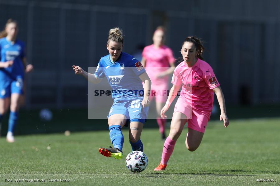 Estelle Laurier, Laura Wienroither, Dietmar-Hopp-Stadion, Sinsheim, 28.03.2021, DFL, sport, action, Fussball, Deutschland, März 2021, Saison 2020/2021, SGS, TSG, Bundesliga, FLYERALARM Frauen-Bundesliga, Frauen, FFBL, SGS Essen, TSG 1899 Hoffenheim - Bild-ID: 2290685 Estelle Laurier, Laura Wienroither, Dietmar-Hopp-Stadion, Sinsheim, 28.03.2021, DFL, sport, action, Fussball, Deutschland, März 2021, Saison 2020/2021, SGS, TSG, Bundesliga, FLYERALARM Frauen-Bundesliga, Frauen, FFBL, SGS Essen, TSG 1899 Hoffenheim - Bild-ID: 2290685