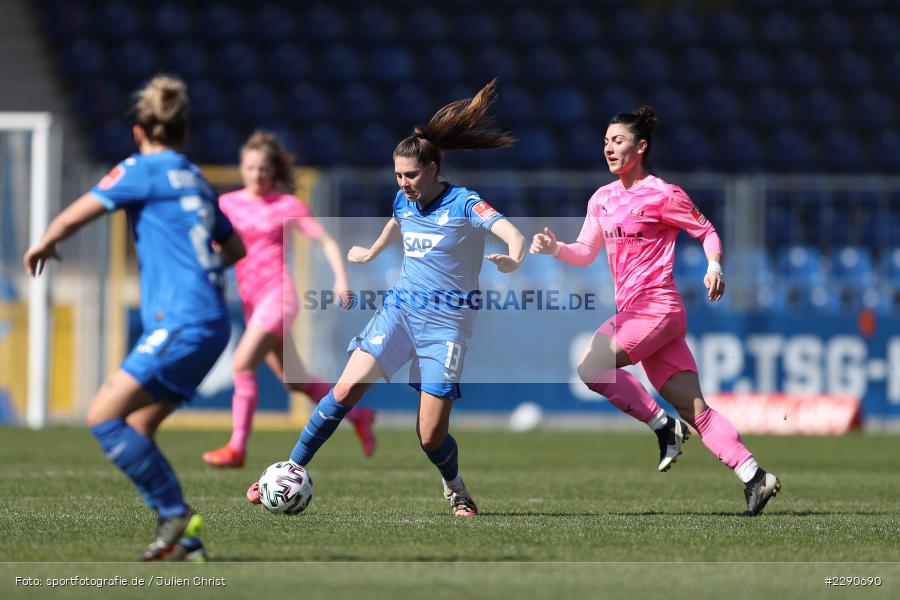 Eleni Markou, Isabella Hartig, Dietmar-Hopp-Stadion, Sinsheim, 28.03.2021, DFL, sport, action, Fussball, Deutschland, März 2021, Saison 2020/2021, SGS, TSG, Bundesliga, FLYERALARM Frauen-Bundesliga, Frauen, FFBL, SGS Essen, TSG 1899 Hoffenheim - Bild-ID: 2290690 Eleni Markou, Isabella Hartig, Dietmar-Hopp-Stadion, Sinsheim, 28.03.2021, DFL, sport, action, Fussball, Deutschland, März 2021, Saison 2020/2021, SGS, TSG, Bundesliga, FLYERALARM Frauen-Bundesliga, Frauen, FFBL, SGS Essen, TSG 1899 Hoffenheim - Bild-ID: 2290690