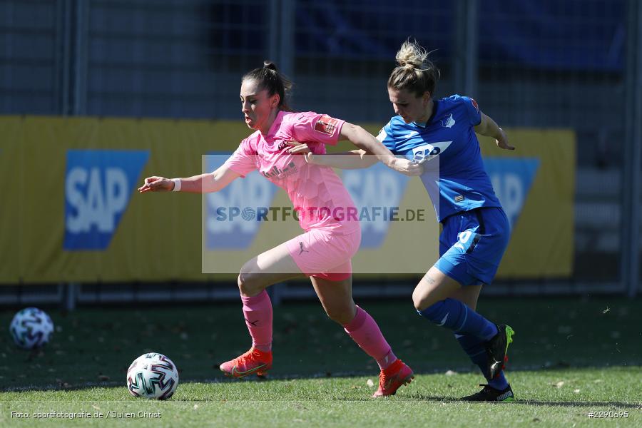 Laura Wienroither, Estelle Laurier, Dietmar-Hopp-Stadion, Sinsheim, 28.03.2021, DFL, sport, action, Fussball, Deutschland, März 2021, Saison 2020/2021, SGS, TSG, Bundesliga, FLYERALARM Frauen-Bundesliga, Frauen, FFBL, SGS Essen, TSG 1899 Hoffenheim - Bild-ID: 2290695 Laura Wienroither, Estelle Laurier, Dietmar-Hopp-Stadion, Sinsheim, 28.03.2021, DFL, sport, action, Fussball, Deutschland, März 2021, Saison 2020/2021, SGS, TSG, Bundesliga, FLYERALARM Frauen-Bundesliga, Frauen, FFBL, SGS Essen, TSG 1899 Hoffenheim - Bild-ID: 2290695