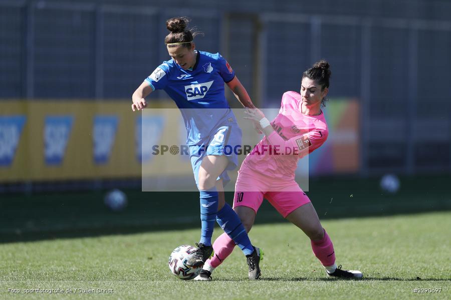 Eleni Markou, Nicole Billa, Dietmar-Hopp-Stadion, Sinsheim, 28.03.2021, DFL, sport, action, Fussball, Deutschland, März 2021, Saison 2020/2021, SGS, TSG, Bundesliga, FLYERALARM Frauen-Bundesliga, Frauen, FFBL, SGS Essen, TSG 1899 Hoffenheim - Bild-ID: 2290697 Eleni Markou, Nicole Billa, Dietmar-Hopp-Stadion, Sinsheim, 28.03.2021, DFL, sport, action, Fussball, Deutschland, März 2021, Saison 2020/2021, SGS, TSG, Bundesliga, FLYERALARM Frauen-Bundesliga, Frauen, FFBL, SGS Essen, TSG 1899 Hoffenheim - Bild-ID: 2290697