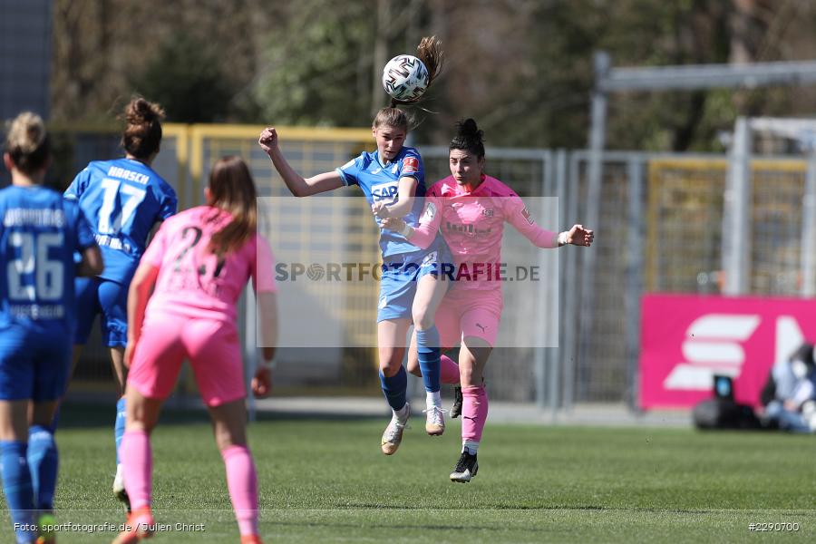 Eleni Markou, Jule Brand, Dietmar-Hopp-Stadion, Sinsheim, 28.03.2021, DFL, sport, action, Fussball, Deutschland, März 2021, Saison 2020/2021, SGS, TSG, Bundesliga, FLYERALARM Frauen-Bundesliga, Frauen, FFBL, SGS Essen, TSG 1899 Hoffenheim - Bild-ID: 2290700 Eleni Markou, Jule Brand, Dietmar-Hopp-Stadion, Sinsheim, 28.03.2021, DFL, sport, action, Fussball, Deutschland, März 2021, Saison 2020/2021, SGS, TSG, Bundesliga, FLYERALARM Frauen-Bundesliga, Frauen, FFBL, SGS Essen, TSG 1899 Hoffenheim - Bild-ID: 2290700