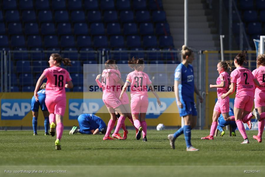 Tor, Torjubel, Laureta Elmaz, Dietmar-Hopp-Stadion, Sinsheim, 28.03.2021, DFL, sport, action, Fussball, Deutschland, März 2021, Saison 2020/2021, SGS, TSG, Bundesliga, FLYERALARM Frauen-Bundesliga, Frauen, FFBL, SGS Essen, TSG 1899 Hoffenheim - Bild-ID: 2290741 Tor, Torjubel, Laureta Elmaz, Dietmar-Hopp-Stadion, Sinsheim, 28.03.2021, DFL, sport, action, Fussball, Deutschland, März 2021, Saison 2020/2021, SGS, TSG, Bundesliga, FLYERALARM Frauen-Bundesliga, Frauen, FFBL, SGS Essen, TSG 1899 Hoffenheim - Bild-ID: 2290741