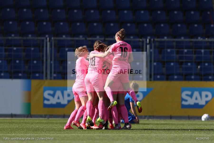 Tor, Torjubel, Laureta Elmaz, Dietmar-Hopp-Stadion, Sinsheim, 28.03.2021, DFL, sport, action, Fussball, Deutschland, März 2021, Saison 2020/2021, SGS, TSG, Bundesliga, FLYERALARM Frauen-Bundesliga, Frauen, FFBL, SGS Essen, TSG 1899 Hoffenheim - Bild-ID: 2290745 Tor, Torjubel, Laureta Elmaz, Dietmar-Hopp-Stadion, Sinsheim, 28.03.2021, DFL, sport, action, Fussball, Deutschland, März 2021, Saison 2020/2021, SGS, TSG, Bundesliga, FLYERALARM Frauen-Bundesliga, Frauen, FFBL, SGS Essen, TSG 1899 Hoffenheim - Bild-ID: 2290745