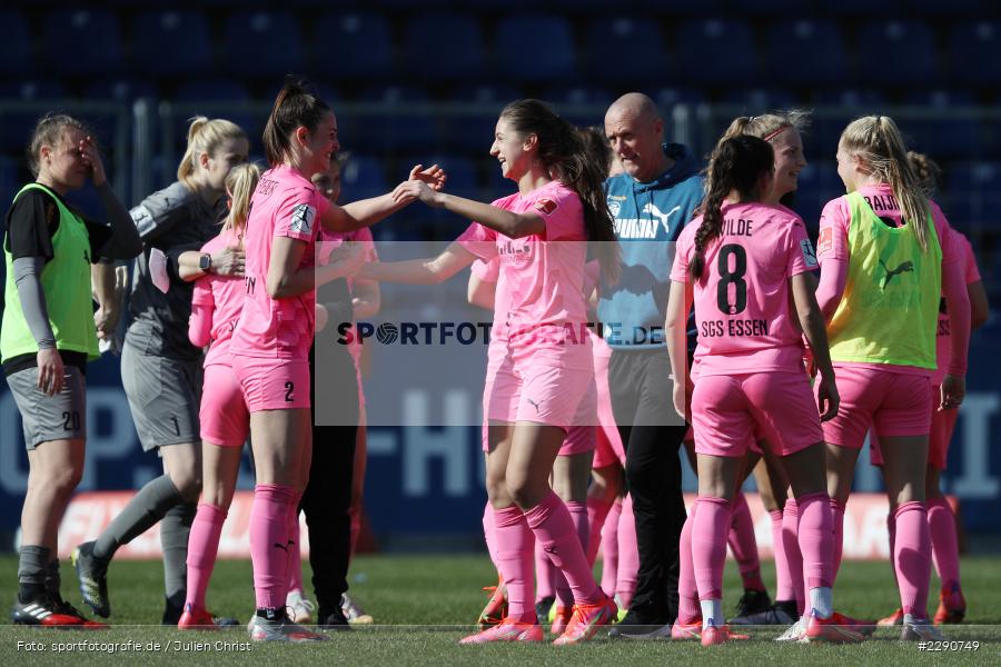 Selina Ostermeier, Jubel, Laureta Elmazi, Dietmar-Hopp-Stadion, Sinsheim, 28.03.2021, DFL, sport, action, Fussball, Deutschland, März 2021, Saison 2020/2021, SGS, TSG, Bundesliga, FLYERALARM Frauen-Bundesliga, Frauen, FFBL, SGS Essen, TSG 1899 Hoffenheim - Bild-ID: 2290749 Selina Ostermeier, Jubel, Laureta Elmazi, Dietmar-Hopp-Stadion, Sinsheim, 28.03.2021, DFL, sport, action, Fussball, Deutschland, März 2021, Saison 2020/2021, SGS, TSG, Bundesliga, FLYERALARM Frauen-Bundesliga, Frauen, FFBL, SGS Essen, TSG 1899 Hoffenheim - Bild-ID: 2290749