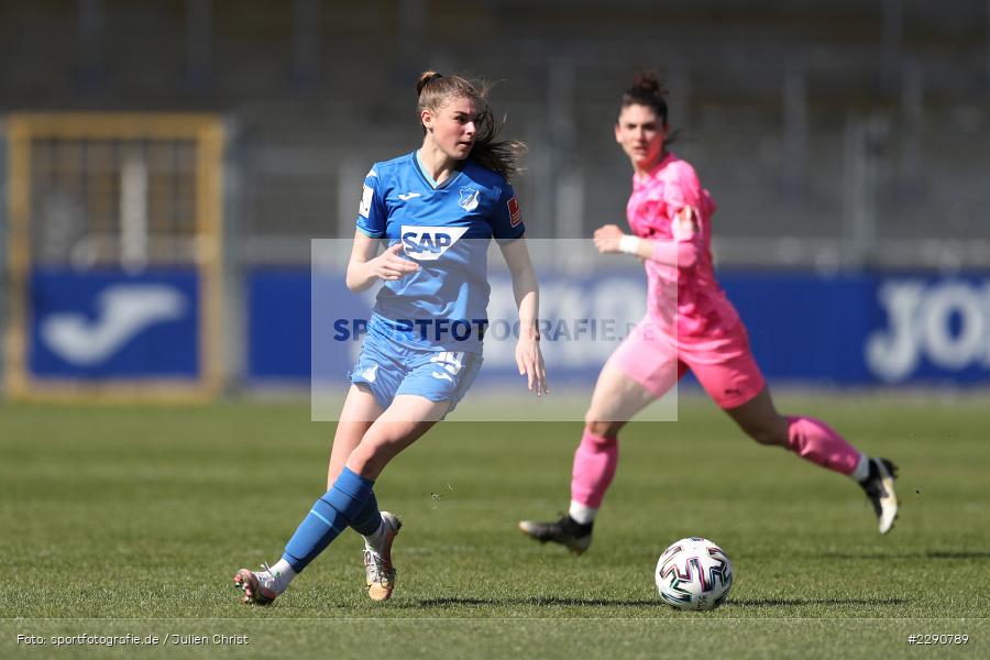 Jule Brand, Dietmar-Hopp-Stadion, Sinsheim, 28.03.2021, DFL, sport, action, Fussball, Deutschland, März 2021, Saison 2020/2021, SGS, TSG, Bundesliga, FLYERALARM Frauen-Bundesliga, Frauen, FFBL, SGS Essen, TSG 1899 Hoffenheim - Bild-ID: 2290789