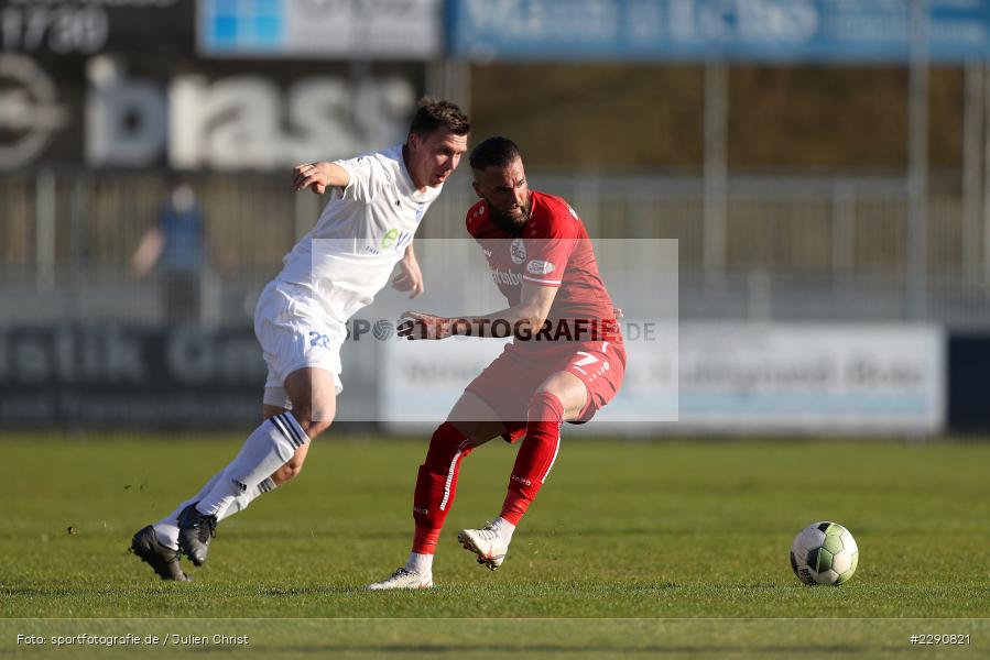 Marcel Andreas Wilke, Yannick Häringer, Main-Echo Arena, Alzenau, 30.03.2021, DFB, sport, action, Fussball, Deutschland, März 2021, Saison 2020/2021, BSC, FCB, 4. Liga, Regionalliga, Regionalliga Südwest, Bahlinger SC, FC Bayern Alzenau - Bild-ID: 2290821 Marcel Andreas Wilke, Yannick Häringer, Main-Echo Arena, Alzenau, 30.03.2021, DFB, sport, action, Fussball, Deutschland, März 2021, Saison 2020/2021, BSC, FCB, 4. Liga, Regionalliga, Regionalliga Südwest, Bahlinger SC, FC Bayern Alzenau - Bild-ID: 2290821