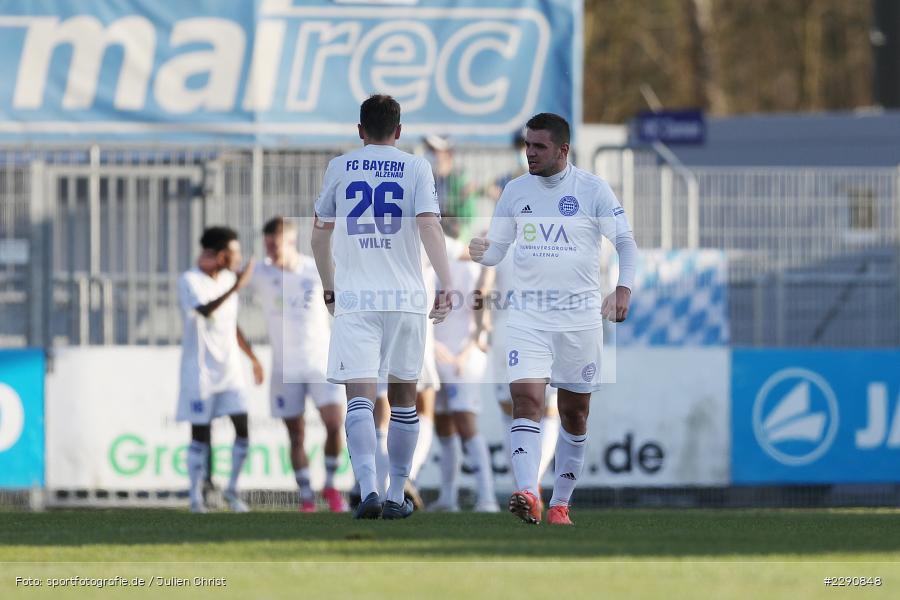 Torjubel, Kreso Ljubicic, Main-Echo Arena, Alzenau, 30.03.2021, DFB, sport, action, Fussball, Deutschland, März 2021, Saison 2020/2021, BSC, FCB, 4. Liga, Regionalliga, Regionalliga Südwest, Bahlinger SC, FC Bayern Alzenau - Bild-ID: 2290848 Torjubel, Kreso Ljubicic, Main-Echo Arena, Alzenau, 30.03.2021, DFB, sport, action, Fussball, Deutschland, März 2021, Saison 2020/2021, BSC, FCB, 4. Liga, Regionalliga, Regionalliga Südwest, Bahlinger SC, FC Bayern Alzenau - Bild-ID: 2290848