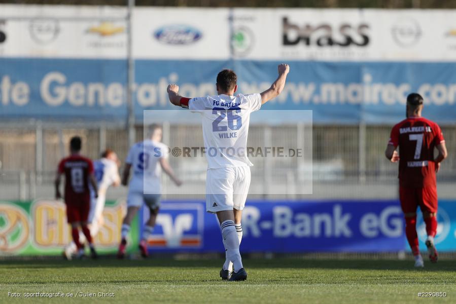 Torjubel, Marcel Andreas Wilke, Main-Echo Arena, Alzenau, 30.03.2021, DFB, sport, action, Fussball, Deutschland, März 2021, Saison 2020/2021, BSC, FCB, 4. Liga, Regionalliga, Regionalliga Südwest, Bahlinger SC, FC Bayern Alzenau - Bild-ID: 2290850 Torjubel, Marcel Andreas Wilke, Main-Echo Arena, Alzenau, 30.03.2021, DFB, sport, action, Fussball, Deutschland, März 2021, Saison 2020/2021, BSC, FCB, 4. Liga, Regionalliga, Regionalliga Südwest, Bahlinger SC, FC Bayern Alzenau - Bild-ID: 2290850