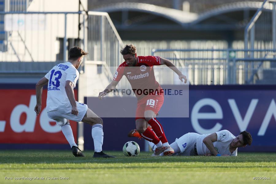 Lukas Mazagg, Shqipon Bektasi, Main-Echo Arena, Alzenau, 30.03.2021, DFB, sport, action, Fussball, Deutschland, März 2021, Saison 2020/2021, BSC, FCB, 4. Liga, Regionalliga, Regionalliga Südwest, Bahlinger SC, FC Bayern Alzenau - Bild-ID: 2290864