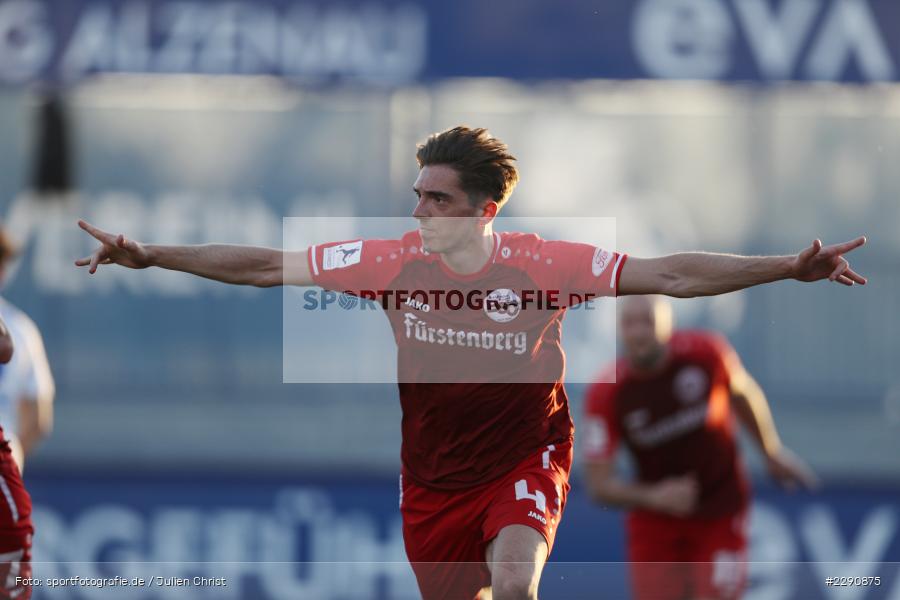 Torjubel, Ylber Lokaj, Main-Echo Arena, Alzenau, 30.03.2021, DFB, sport, action, Fussball, Deutschland, März 2021, Saison 2020/2021, BSC, FCB, 4. Liga, Regionalliga, Regionalliga Südwest, Bahlinger SC, FC Bayern Alzenau - Bild-ID: 2290875 Torjubel, Ylber Lokaj, Main-Echo Arena, Alzenau, 30.03.2021, DFB, sport, action, Fussball, Deutschland, März 2021, Saison 2020/2021, BSC, FCB, 4. Liga, Regionalliga, Regionalliga Südwest, Bahlinger SC, FC Bayern Alzenau - Bild-ID: 2290875