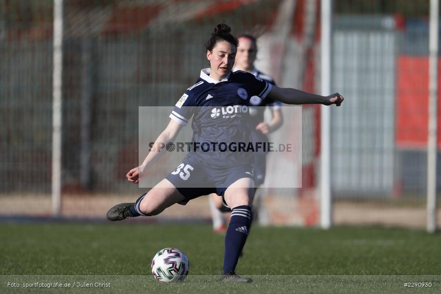 Kathrin Schermuly, Soccergirl Sportpark, Würzburg, 31.03.2021, DFB, sport, action, Fussball, Deutschland, März 2021, Saison 2020/2021, SGA, FWK, Frauen, Süd, 2. Frauen-Bundesliga, SG 99 Andernach, FC Würzburger Kickers - Bild-ID: 2290930