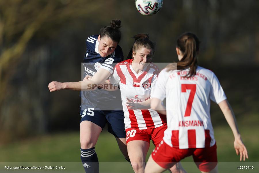 Nicole Kreußer, Kathrin Schermuly, Soccergirl Sportpark, Würzburg, 31.03.2021, DFB, sport, action, Fussball, Deutschland, März 2021, Saison 2020/2021, SGA, FWK, Frauen, Süd, 2. Frauen-Bundesliga, SG 99 Andernach, FC Würzburger Kickers - Bild-ID: 2290940