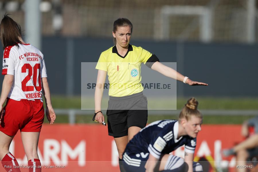 Gestik, Julia Boike, Soccergirl Sportpark, Würzburg, 31.03.2021, DFB, sport, action, Fussball, Deutschland, März 2021, Saison 2020/2021, SGA, FWK, Frauen, Süd, 2. Frauen-Bundesliga, SG 99 Andernach, FC Würzburger Kickers - Bild-ID: 2290942