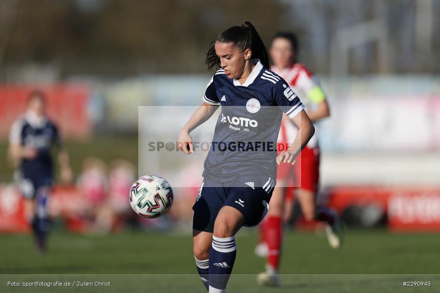 Besarta Hisenaj, Soccergirl Sportpark, Würzburg, 31.03.2021, DFB, sport, action, Fussball, Deutschland, März 2021, Saison 2020/2021, SGA, FWK, Frauen, Süd, 2. Frauen-Bundesliga, SG 99 Andernach, FC Würzburger Kickers - Bild-ID: 2290943