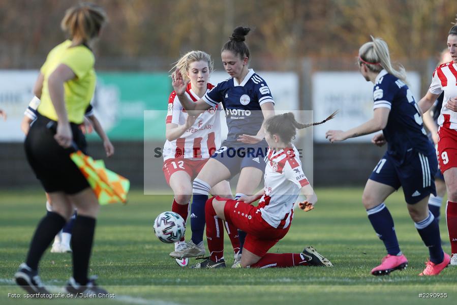 Eva Teubert, Jenaya Robertson, Laura Weinel, Soccergirl Sportpark, Würzburg, 31.03.2021, DFB, sport, action, Fussball, Deutschland, März 2021, Saison 2020/2021, SGA, FWK, Frauen, Süd, 2. Frauen-Bundesliga, SG 99 Andernach, FC Würzburger Kickers - Bild-ID: 2290955 Eva Teubert, Jenaya Robertson, Laura Weinel, Soccergirl Sportpark, Würzburg, 31.03.2021, DFB, sport, action, Fussball, Deutschland, März 2021, Saison 2020/2021, SGA, FWK, Frauen, Süd, 2. Frauen-Bundesliga, SG 99 Andernach, FC Würzburger Kickers - Bild-ID: 2290955