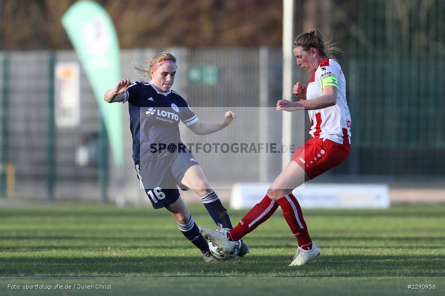 Luisa Scheidel, Karla Engels, Soccergirl Sportpark, Würzburg, 31.03.2021, DFB, sport, action, Fussball, Deutschland, März 2021, Saison 2020/2021, SGA, FWK, Frauen, Süd, 2. Frauen-Bundesliga, SG 99 Andernach, FC Würzburger Kickers - Bild-ID: 2290956