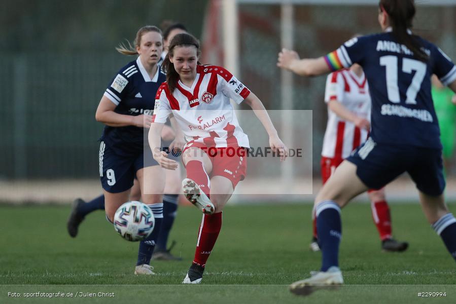 Maria Ansmann, Soccergirl Sportpark, Würzburg, 31.03.2021, DFB, sport, action, Fussball, Deutschland, März 2021, Saison 2020/2021, SGA, FWK, Frauen, Süd, 2. Frauen-Bundesliga, SG 99 Andernach, FC Würzburger Kickers - Bild-ID: 2290994