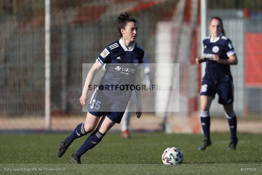 Kathrin Schermuly, Soccergirl Sportpark, Würzburg, 31.03.2021, DFB, sport, action, Fussball, Deutschland, März 2021, Saison 2020/2021, SGA, FWK, Frauen, Süd, 2. Frauen-Bundesliga, SG 99 Andernach, FC Würzburger Kickers - Bild-ID: 2291003