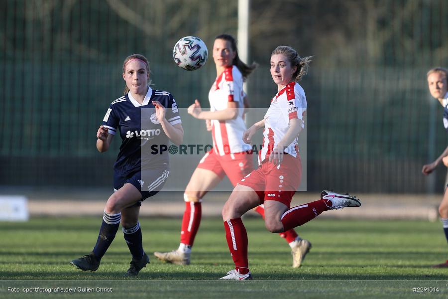 Karla Engels, Jenaya Robertson, Soccergirl Sportpark, Würzburg, 31.03.2021, DFB, sport, action, Fussball, Deutschland, März 2021, Saison 2020/2021, SGA, FWK, Frauen, Süd, 2. Frauen-Bundesliga, SG 99 Andernach, FC Würzburger Kickers - Bild-ID: 2291014